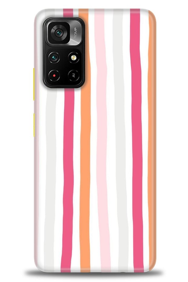 Xiaomi Redmi Note 11 Pro Plus Case Hd Printed Case - Pink Sticks + Full Screen Protector