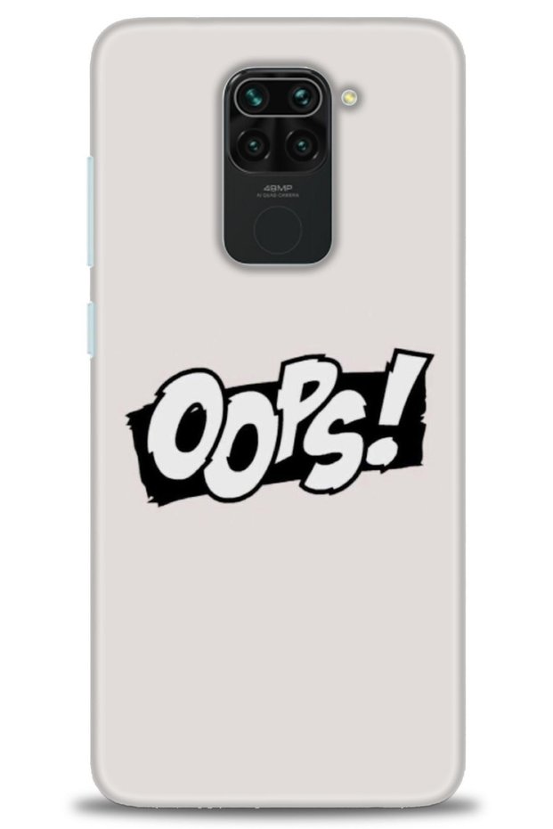 حافظة هاتف Xiaomi Redmi Note 9 مطبوعة بدقة عالية - عفوا! + واقي شاشة كامل