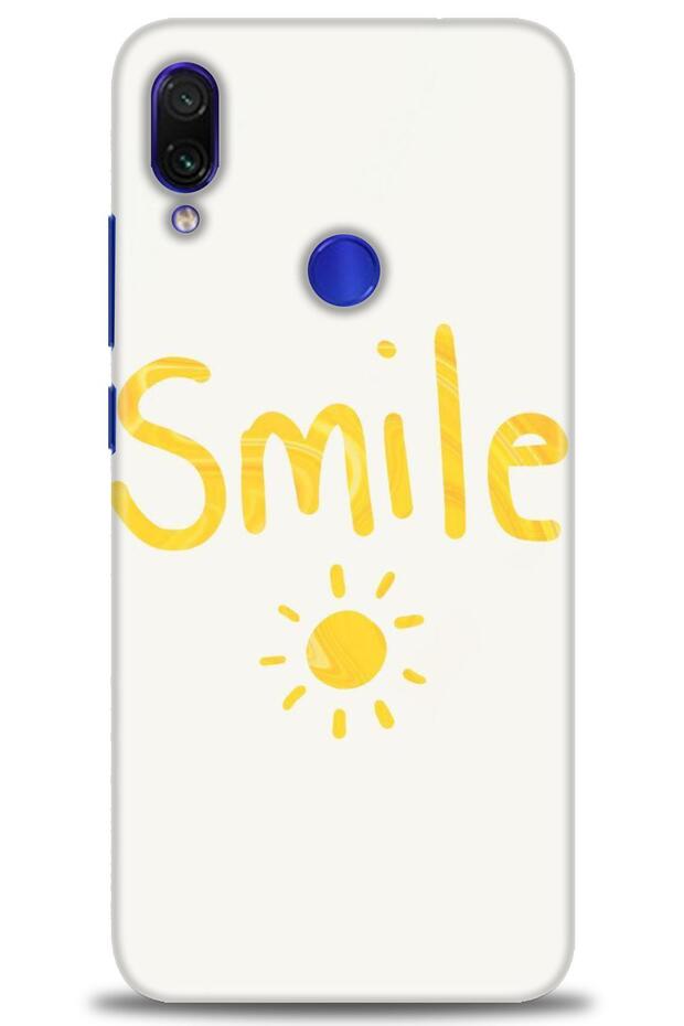 حافظة هاتف Xiaomi Redmi Note 7 مطبوعة بدقة HD - Smile Sun + واقي شاشة كامل