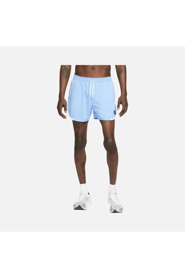 Dri-Fit Heritage Knit Short 4 In Running erkek mavi koşu Şort dm4739 - 3