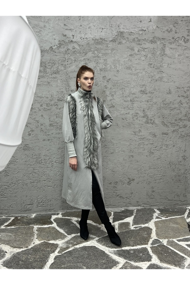 DETAYLI ÖRME KUMAŞ Kaban - 8