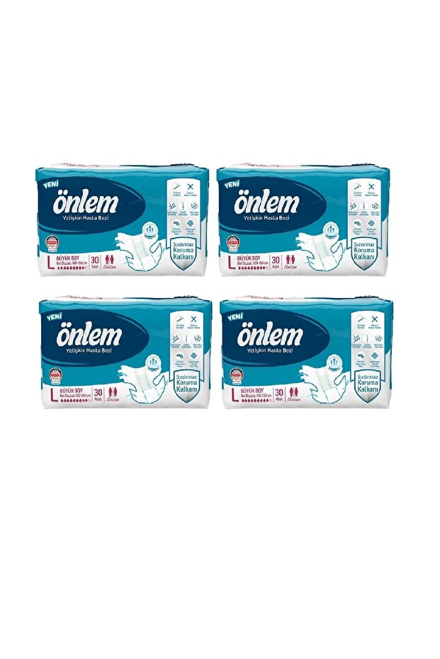 Yetişkin Hasta Bezi Büyük Boy ( Large ) 30 Adet X 4 Paket - 1