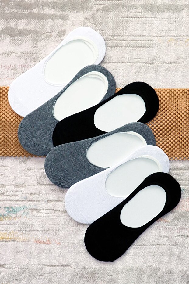 Underwear Babet Unisex Non-Slip 6-Piece Invisible Socks Crp2161
