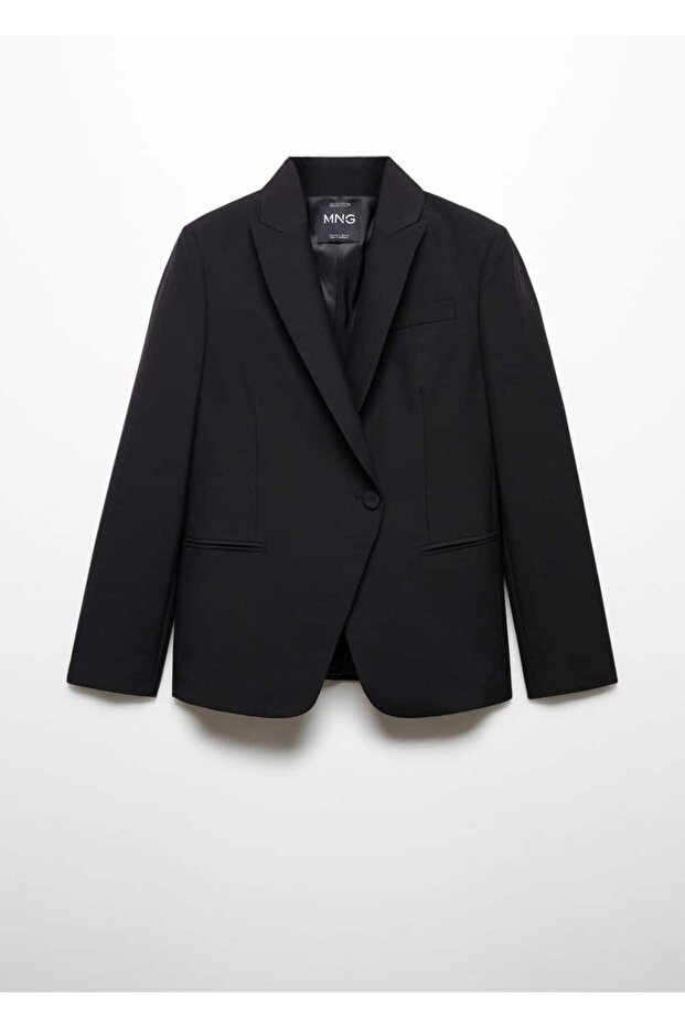 Regular Kesim Yünlü Blazer Ceket - 3