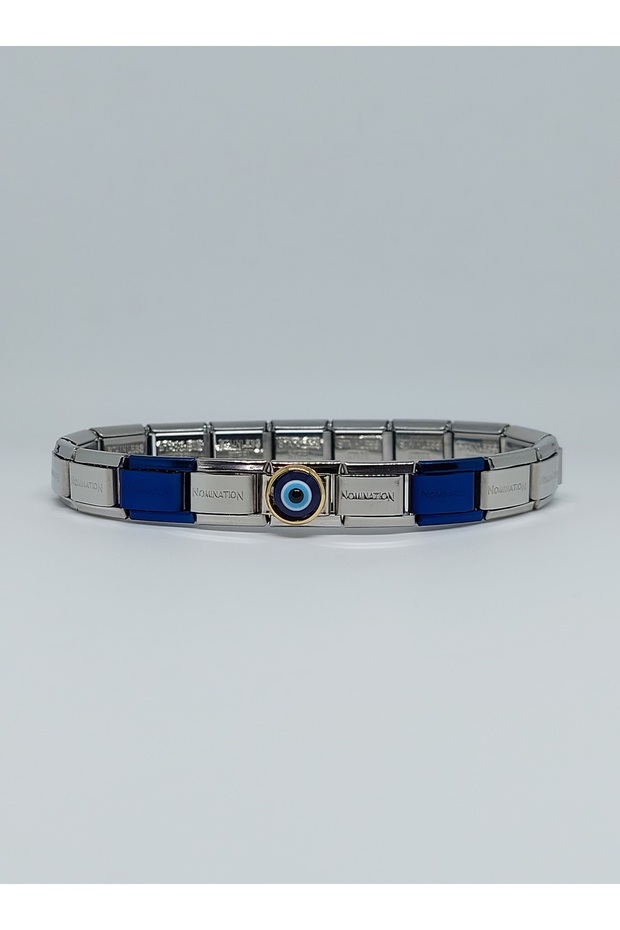 Steel Unisex Italian Charm Bracelet