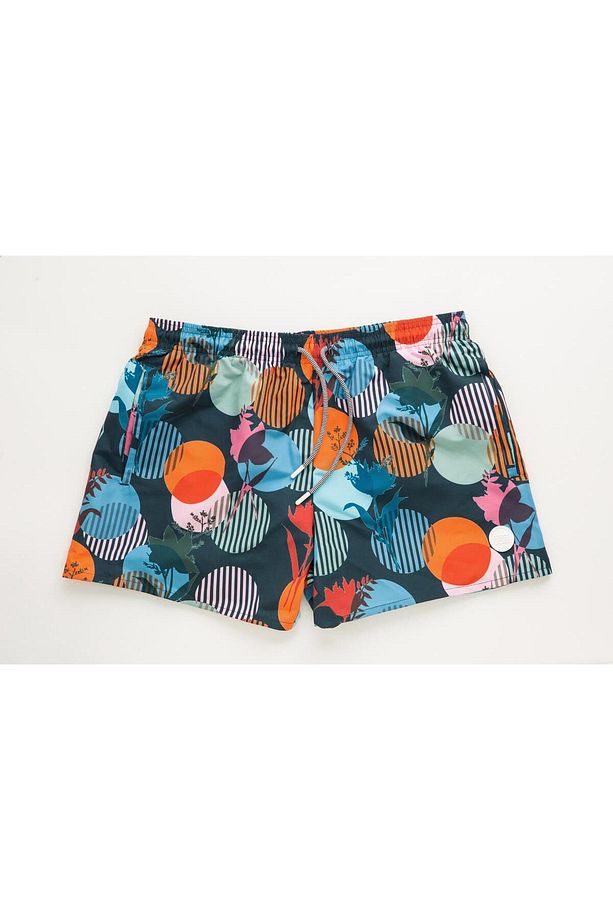 Erkek Desenli Swim Şort - 4