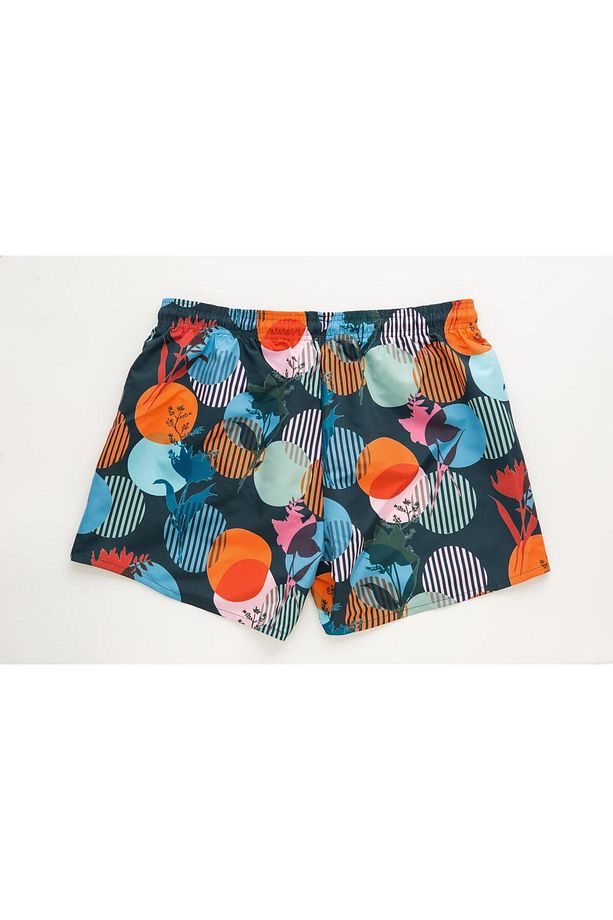 Erkek Desenli Swim Şort - 5