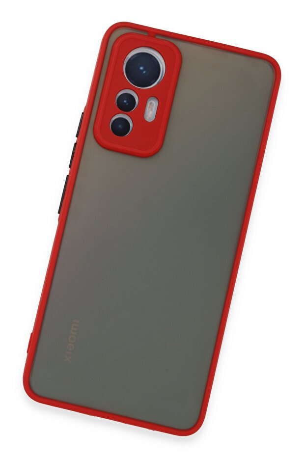 Xiaomi Mi 12 Lite Case with Camera Protection Matte Frosted Colorful Buttons on the Back - 3