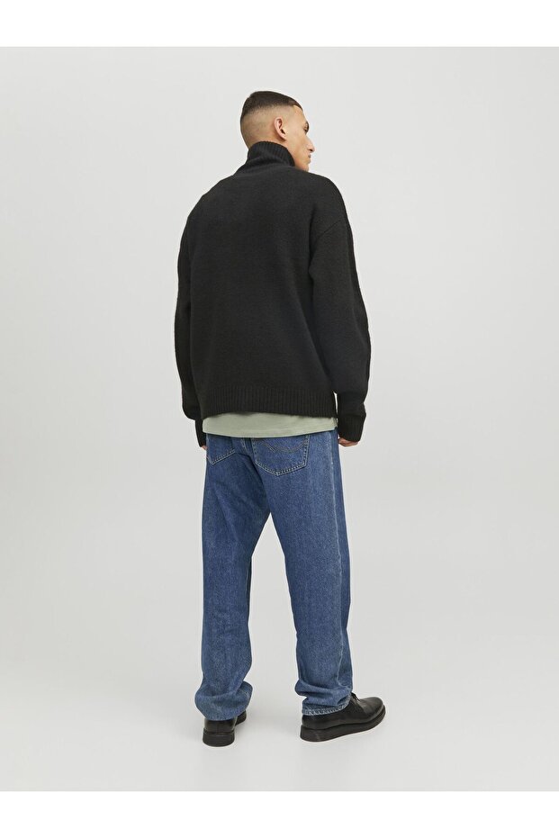 Strickpullover Halbreißverschluss - 3