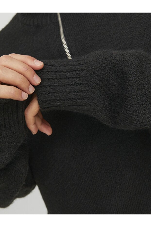 Strickpullover Halbreißverschluss - 5