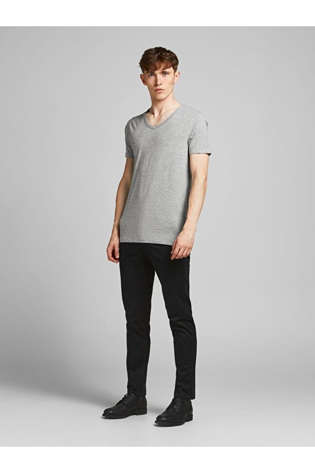 T-Shirt Basic V yaka - 5
