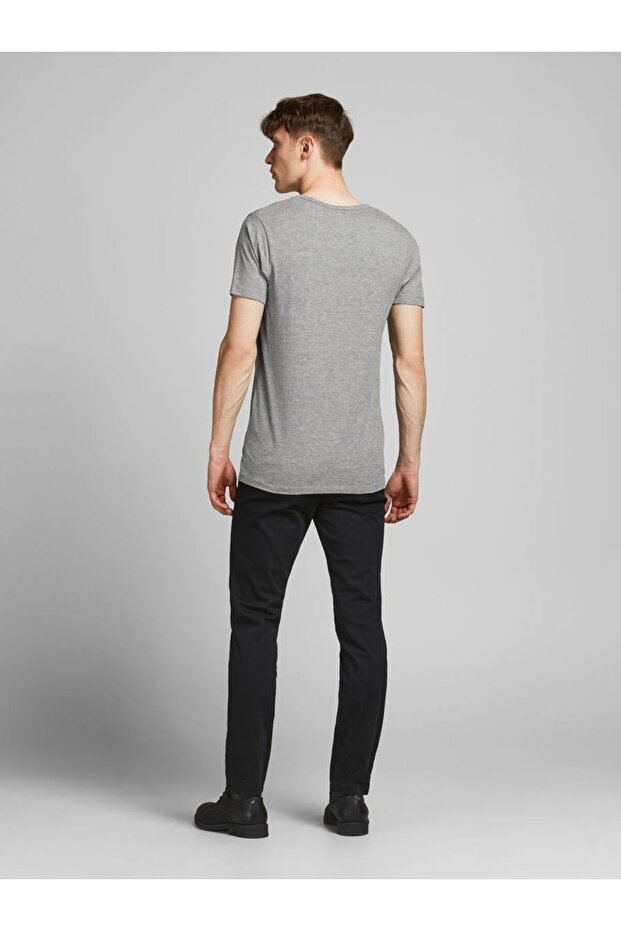 T-Shirt Basic V yaka - 4