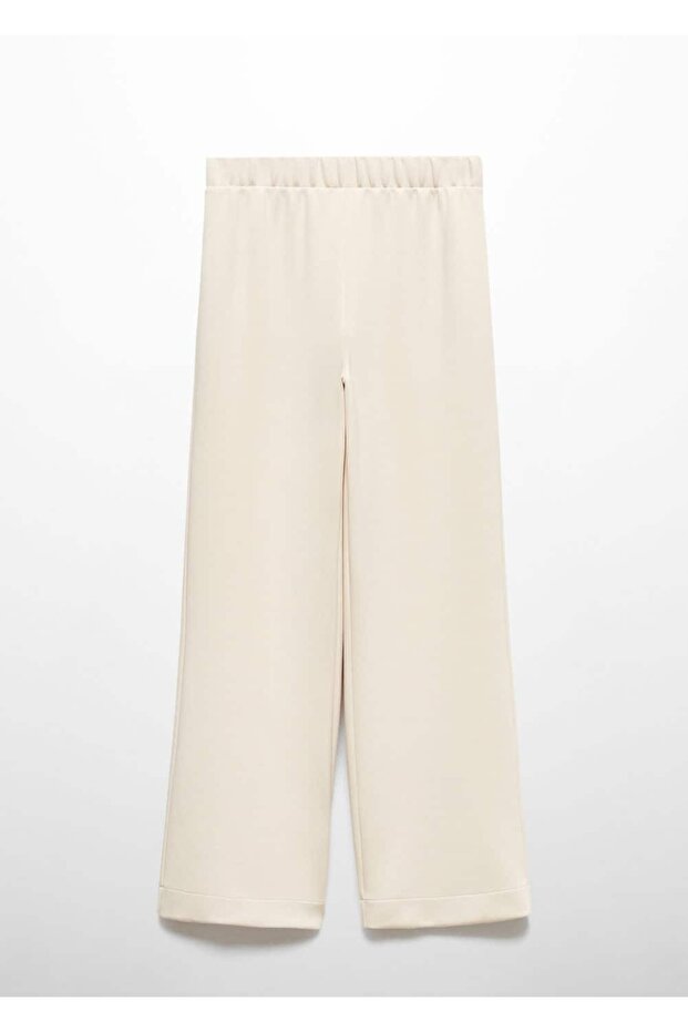 Elastik belli wideleg pantolon - 3