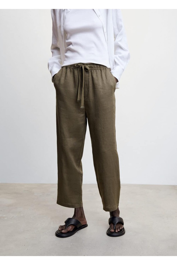 Keten Jogger Pantolon - 1