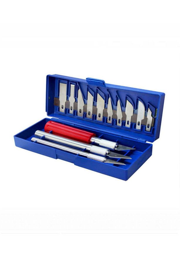 13 Parça Neşter Tip Bıçak Seti Zanaat Heykel Oyma Ahşap Oyma Seti Keskin Neşter Set - 3