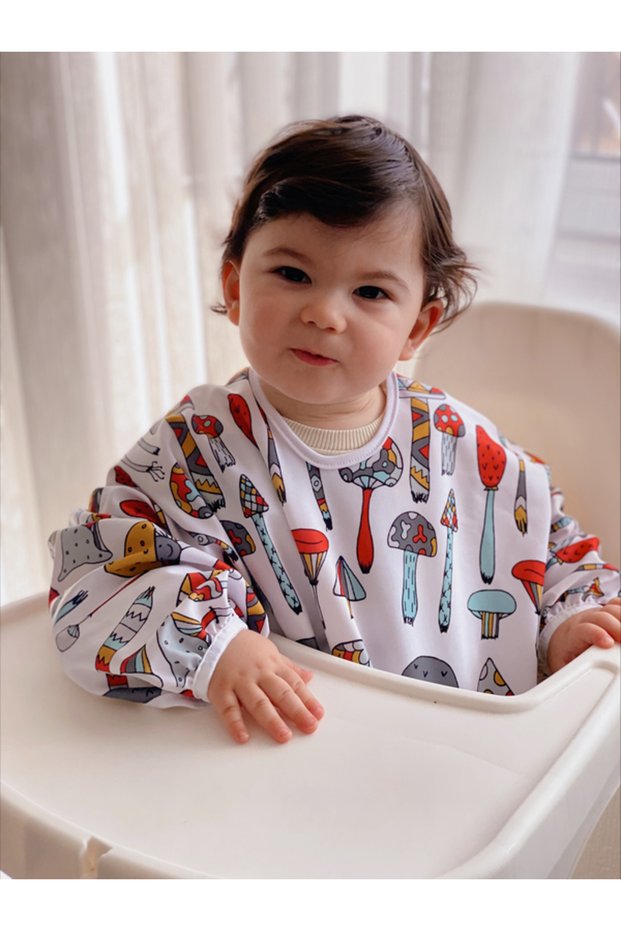 Liquid-proof feeding and activity bib (2-5 years old)