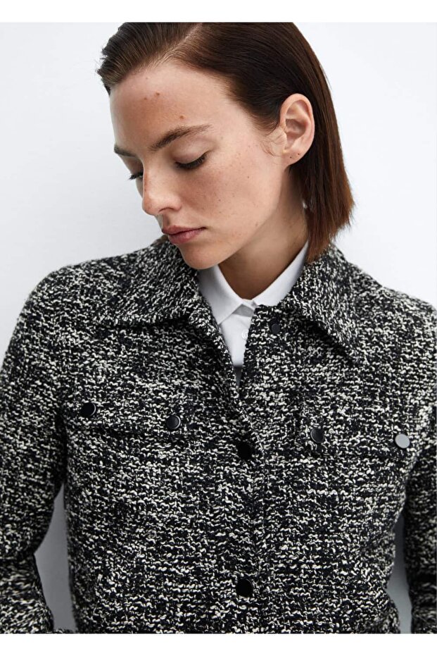Gömlek Yakalı Tüvit Ceket - 7