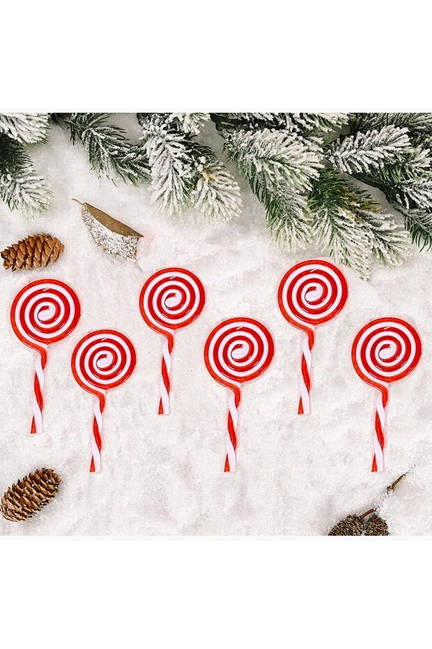 Acadele rotunde din plastic de 13 cm - 2