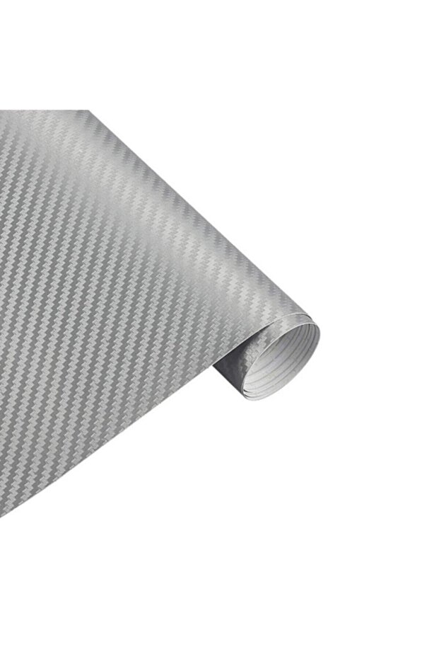 Gray Carbon Car Covering Foil with Air Duct 152 Cm X 40 Cm