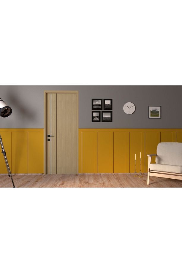 Dekoratif Iskandinav Duvar Çıtası ( 5 Adet ) Ev Ofis Dekorasyonu 10 Mm Ham Mdf - 3