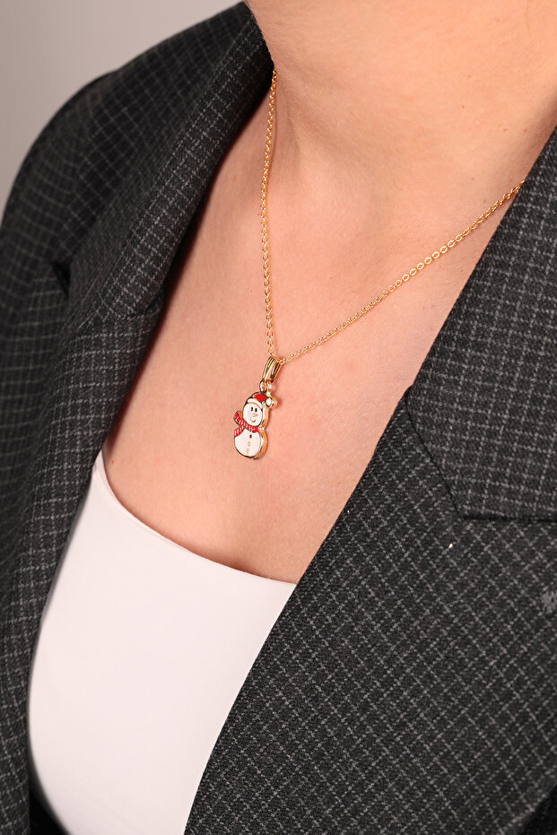 Kadın Kardan Adam Model Kolye - 6