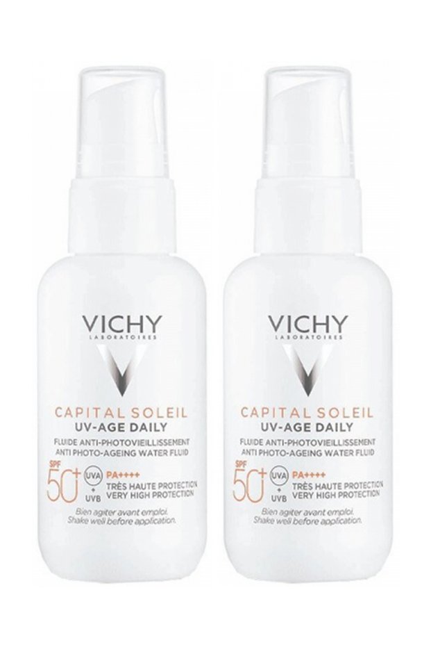 Capital Soleil UV -Age Daily-Spf 50+ Tinted Cream 40 ml 2-pack