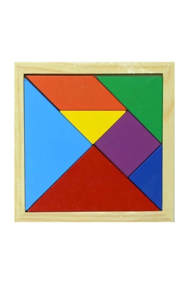 تانجرام خشبي صغير الحجم 11x11 سم 33211 3 قطع