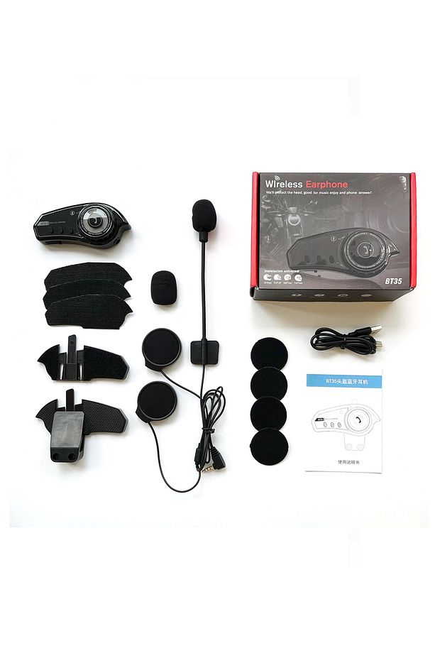 Bt-35 intercom Bluetooth Motosiklet Kulaklık Bluetooth Renk Değiştirme Modlu - 4