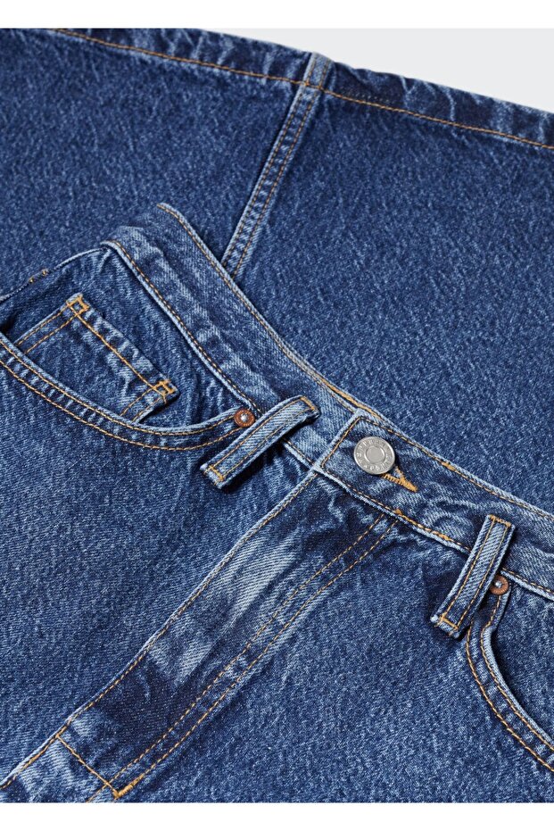 Midi denim etek - 6