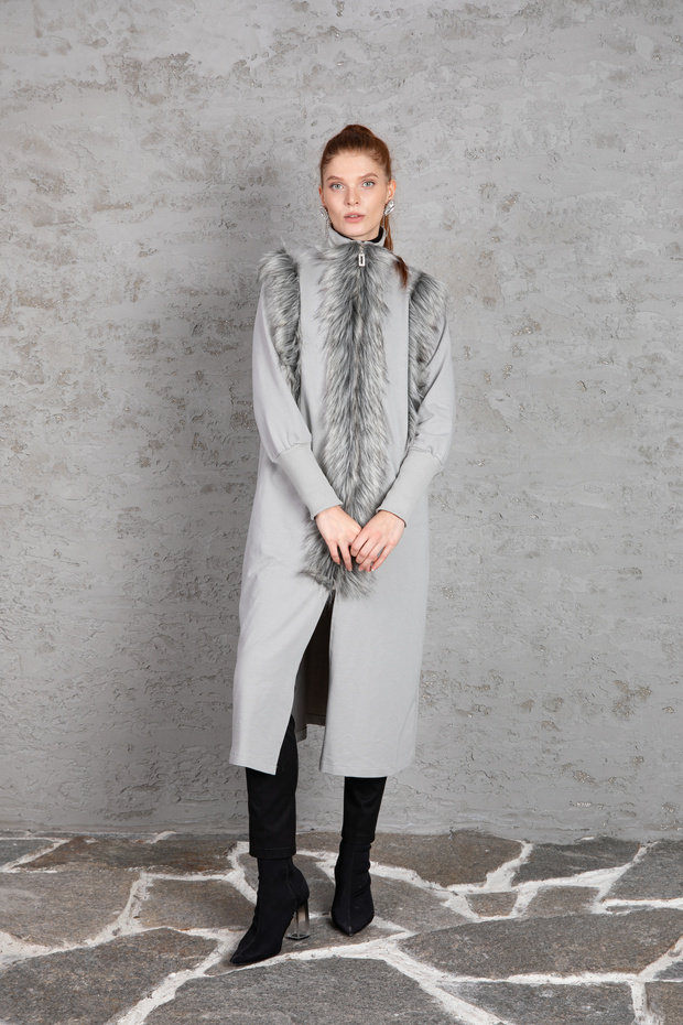 DETAYLI ÖRME KUMAŞ Kaban - 3