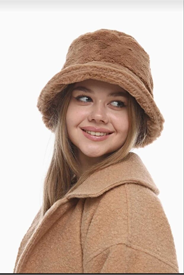 Peluş Bucket Şapka - 1