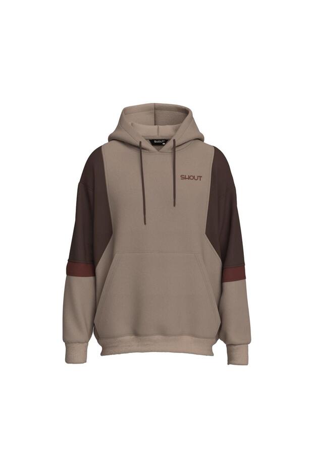 Oversize Unisex Patchwork Hoodie - 1