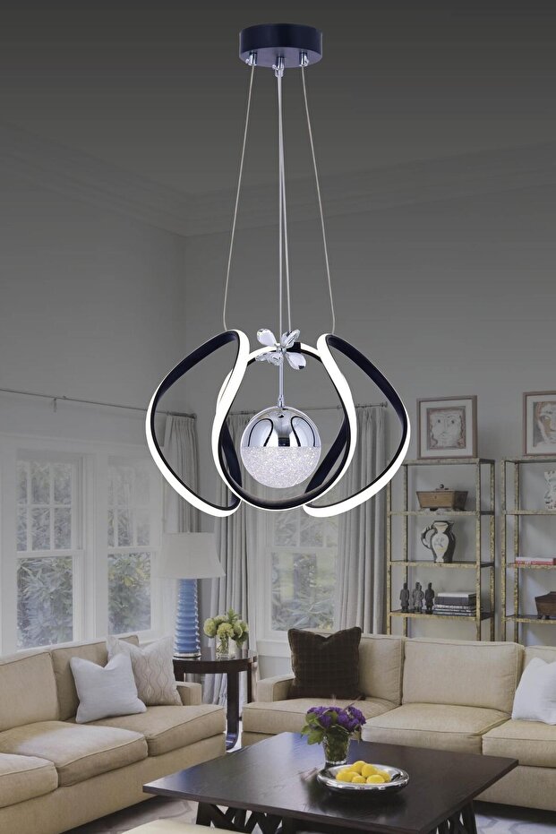 DALGA LED TEK TOPLU SİYAH - 1