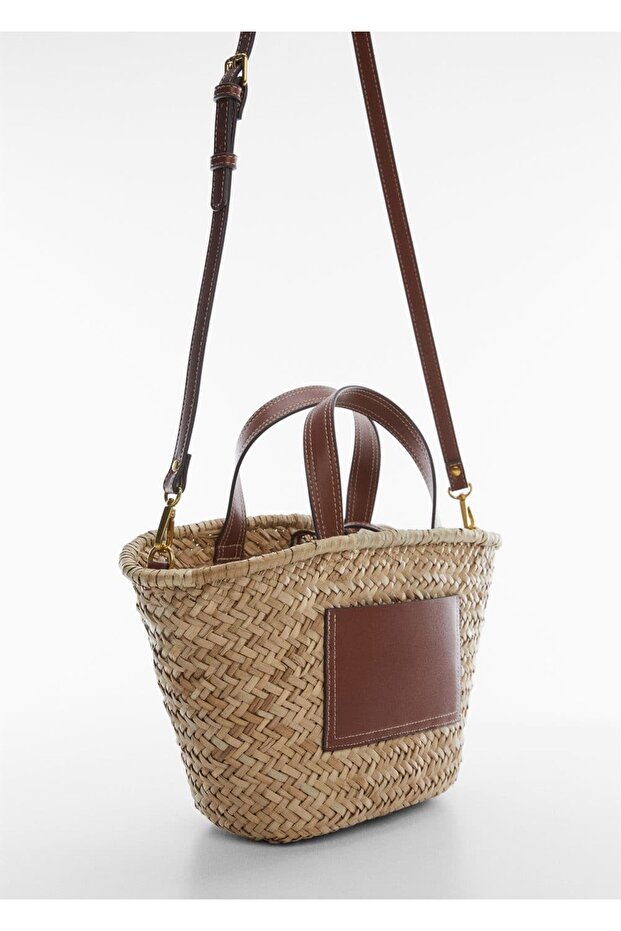 Doğal elyaf hasır çanta - 1