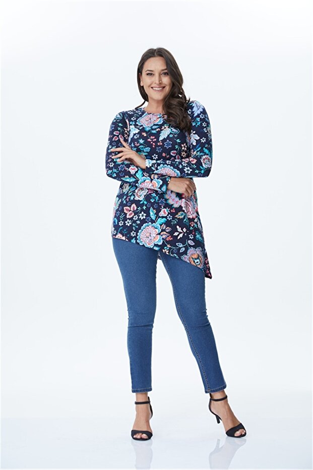 تونيك محبوك غير متماثل - 1