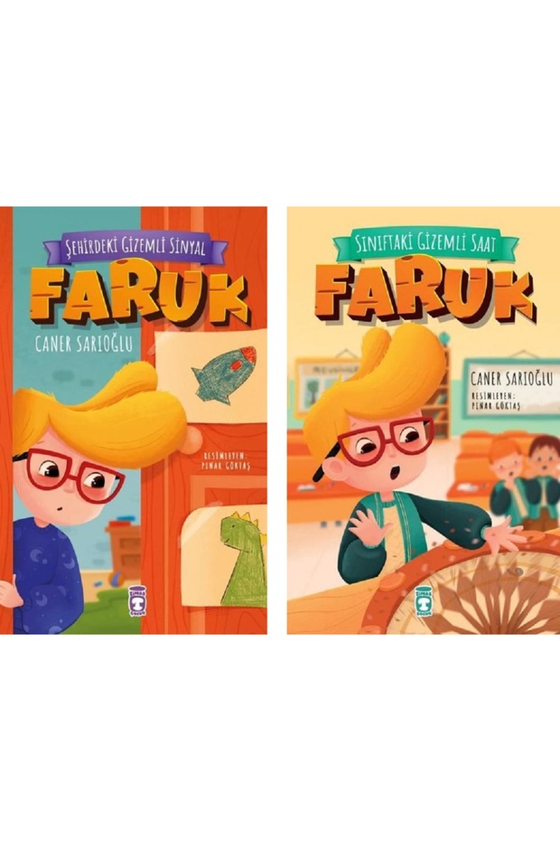 Faruk - Şehirdeki Gizemli Sinyal - Sınıftaki Gizemli Saat - Faruk / 2 kitap set - Caner Sarıoğlu