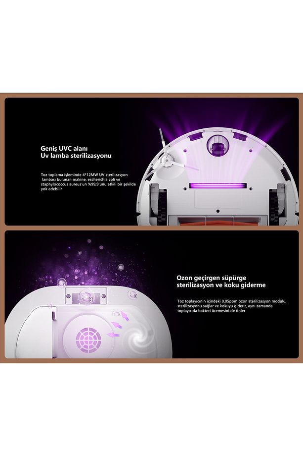 S1 Max - 8000 Pa - Yapay Zeka Akıllı Robot Süpürge - 6