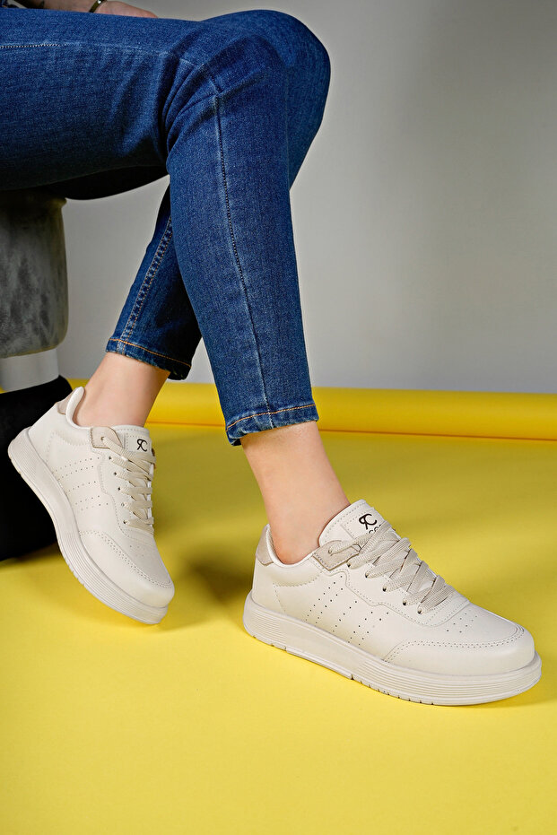 Damskie tenisówki Glaweth0012158 Ecru - 5