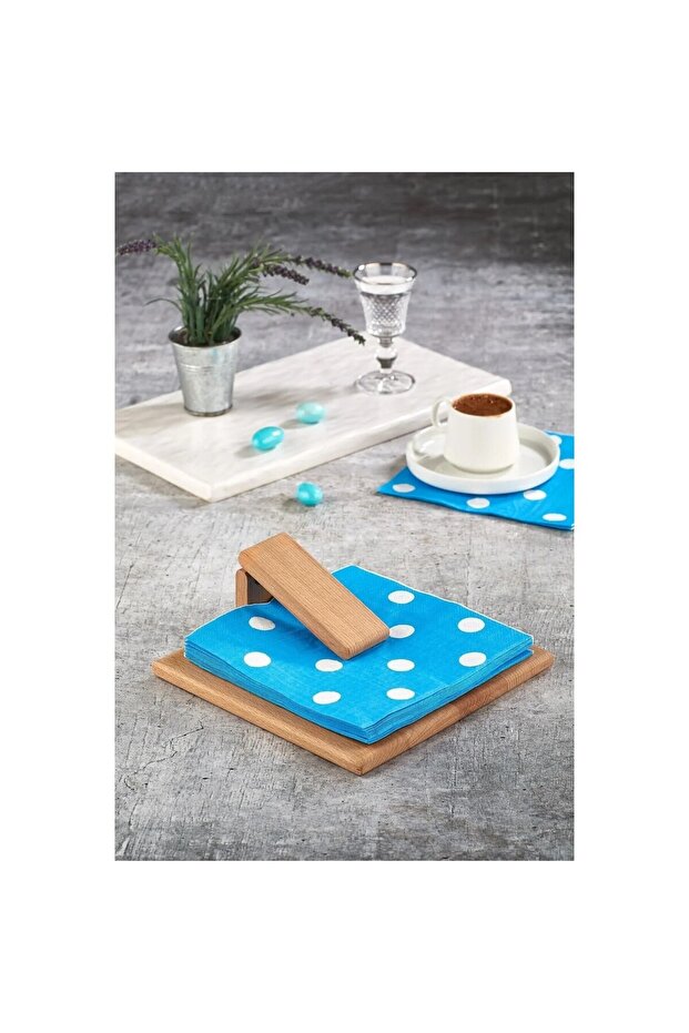 Wooden Napkin Holder Lily, Wooden Square Table Napkin Holder