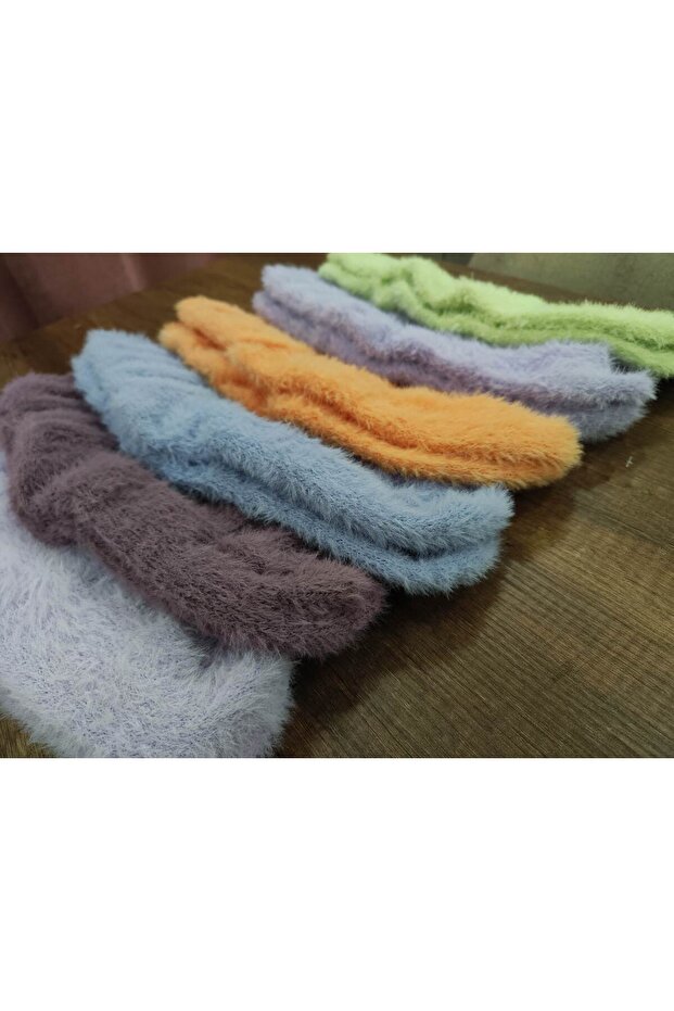 عبوة من 6 جوارب شتوية من القطيفة - 3