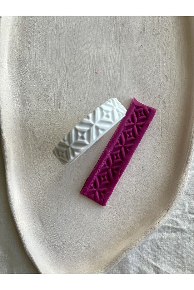 لفة نسيج طين البوليمر بنمط هندسي / لفة نمط الطين السيراميكي - 1