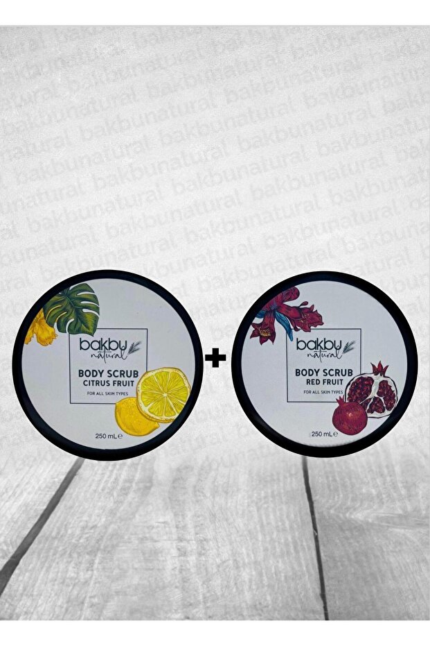 Peeling Effect Anti-Ingrown Hair & Moisturizing Red Fruit Scrub and Lemon Scrub for Hands and Body