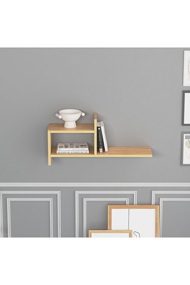 Hisar Duvar Rafı Meşe - 3