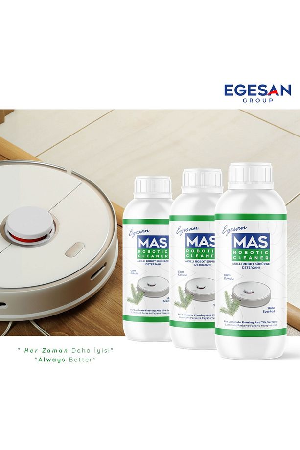 Robot Süpürge Deterjanı Solüsyonu Çam Ferahlığı Kokulu 500 Ml X 6 Adet mascam002 egehf4564 - 3