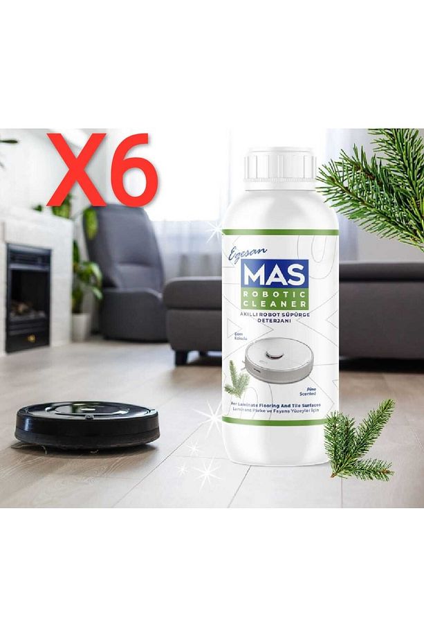 Robot Süpürge Deterjanı Solüsyonu Çam Ferahlığı Kokulu 500 Ml X 6 Adet mascam002 egehf4564 - 1