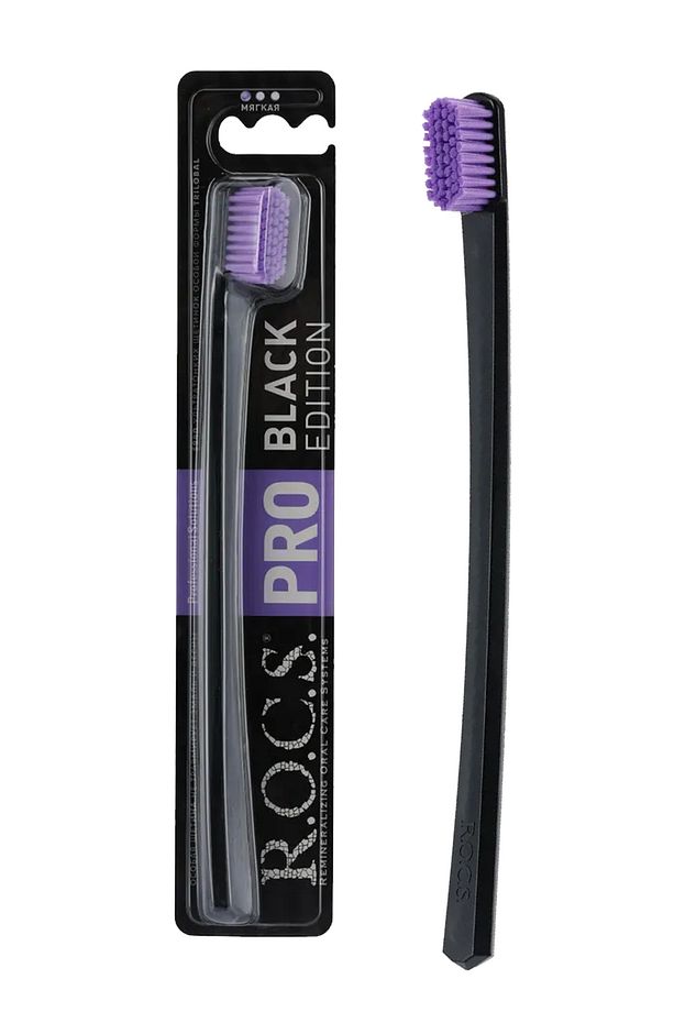 Rocs Pro Black 5940 Adet Kıl Içeren Soft Diş Fırçası - 4 'lü Avantajlı Set - 5