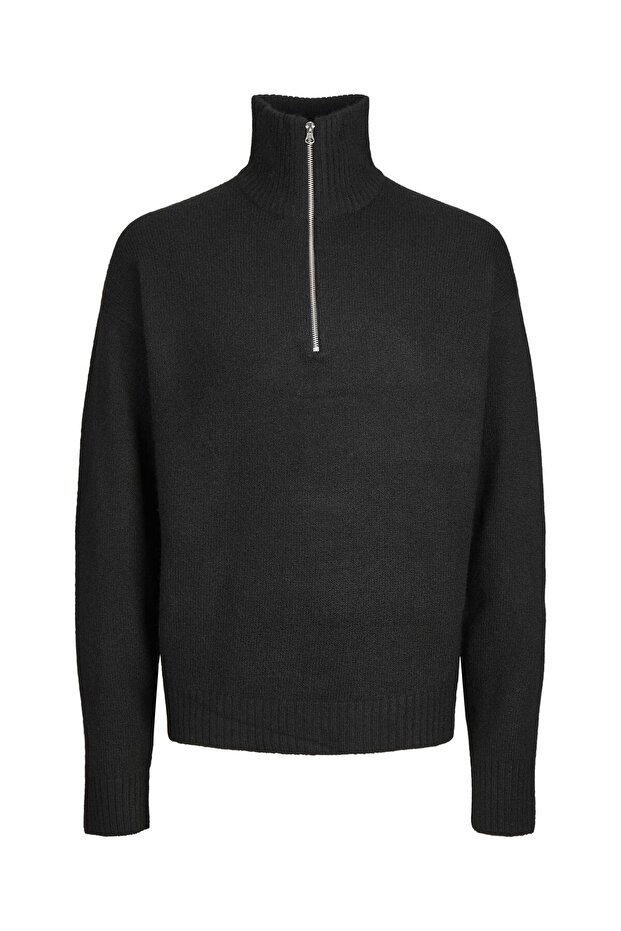 Strickpullover Halbreißverschluss - 2