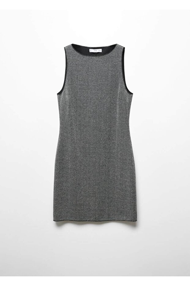 Kısa triko elbise - 3