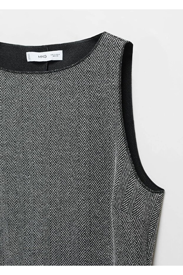 Kısa triko elbise - 5