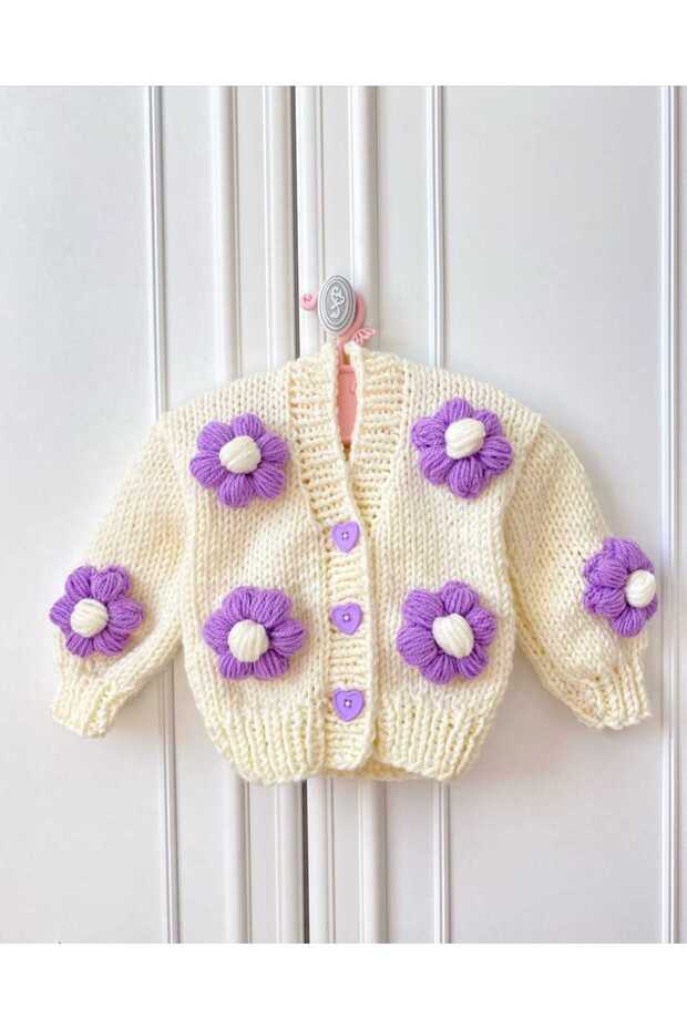 Hand-Knitted Child-Baby Cardigan